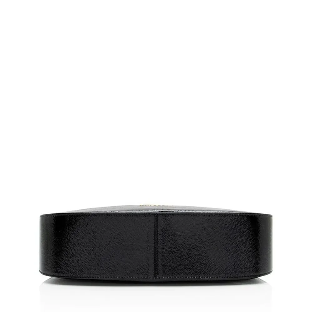 Givenchy Pebbled Patent Leather Lucky Lock Small Shoulder Bag
